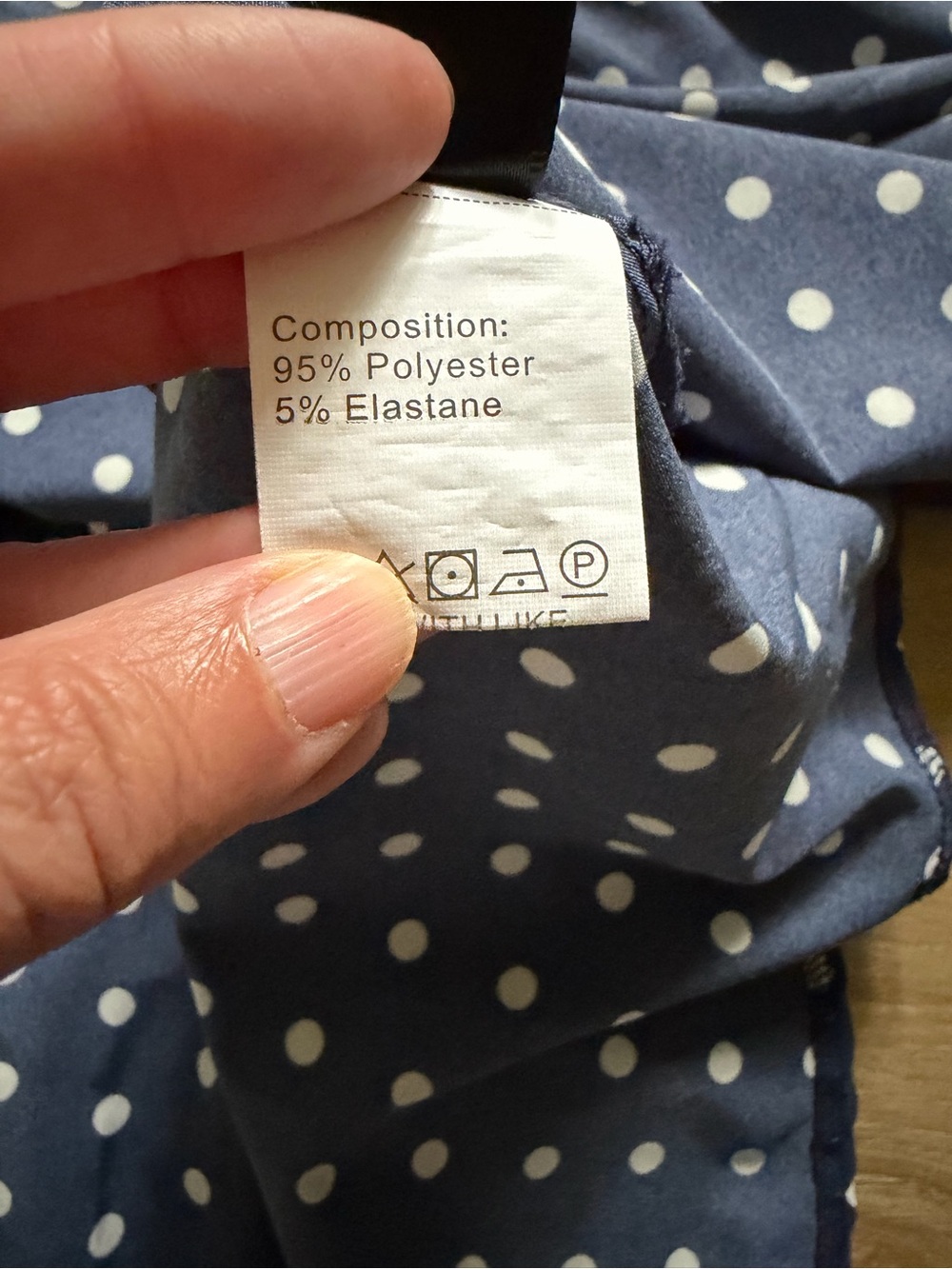 SHEIN Navy Polka Dot Sleeveless Ruffle Hem Maxi Dress EUC - Picture 5 of 5